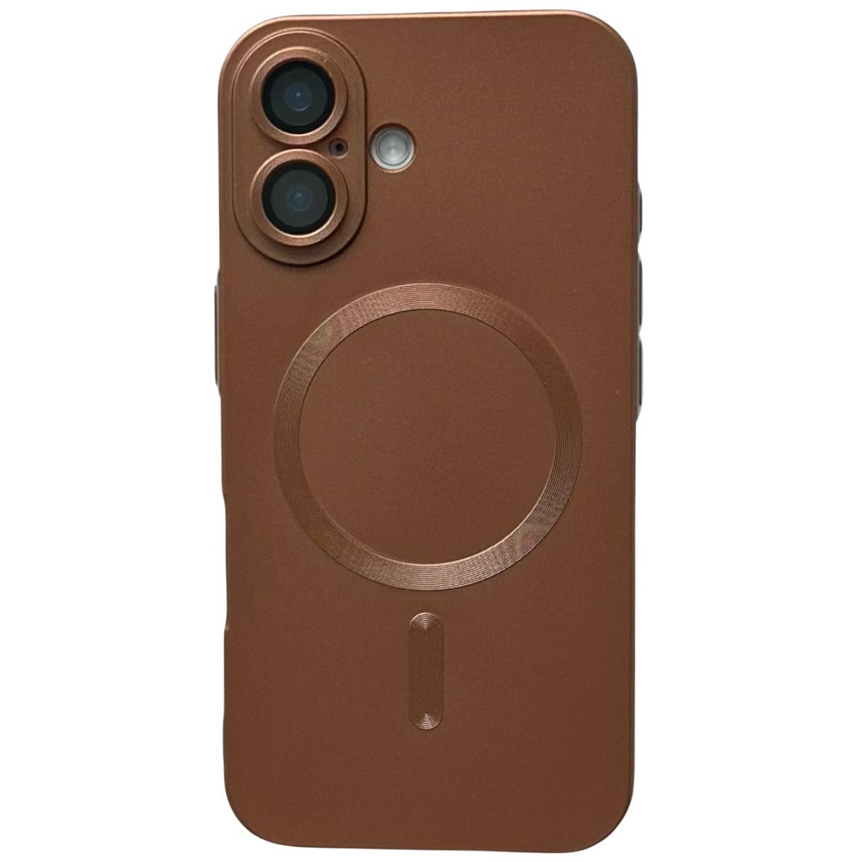 Matte Silicone with MagSafe iPhone 16 Gold - 1