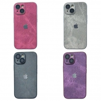 Textile Case Glass Camera iPhone 14 Purple