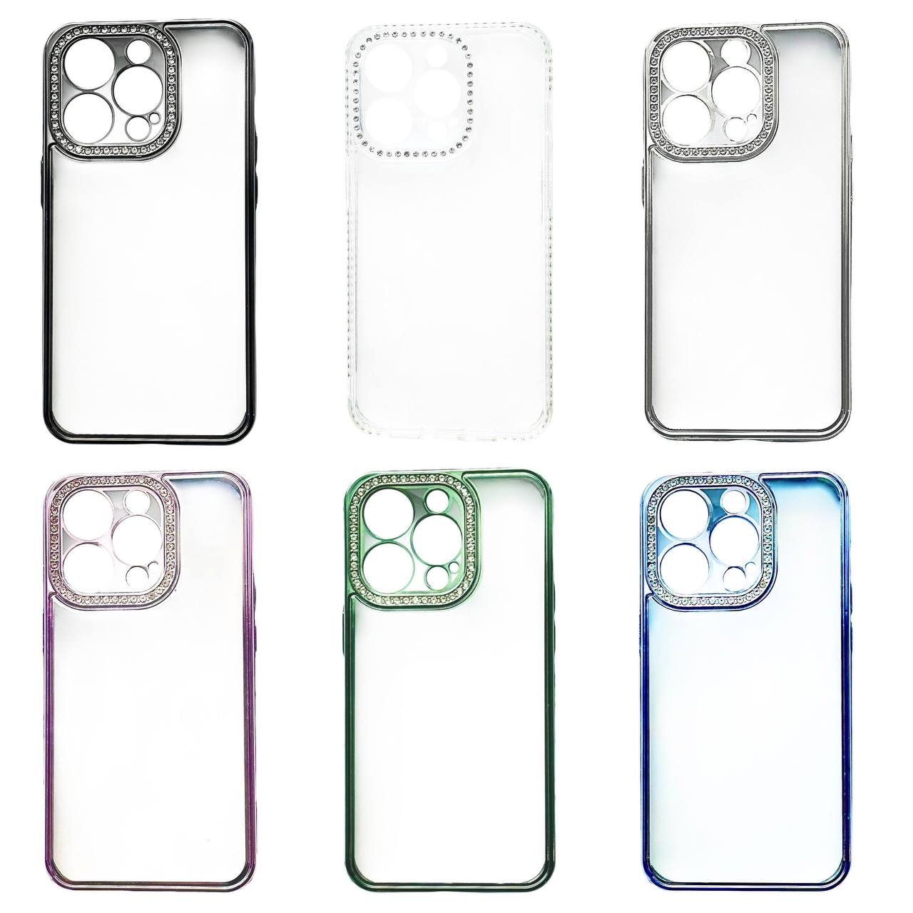 Чохол Diamond Frame iPhone 14 Pro Transparent - 2