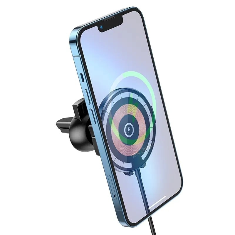 hoco. Car Holder Wireless CW42 Magnetic 15W Black - 6