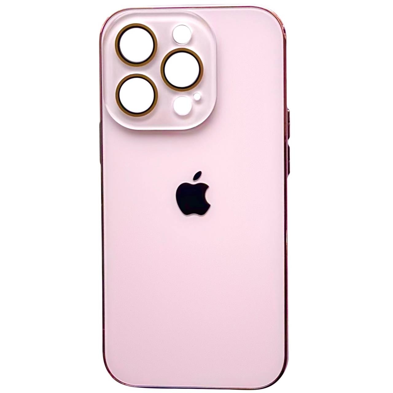 Matte Glass Camera iPhone 15 Pro Pink - 3