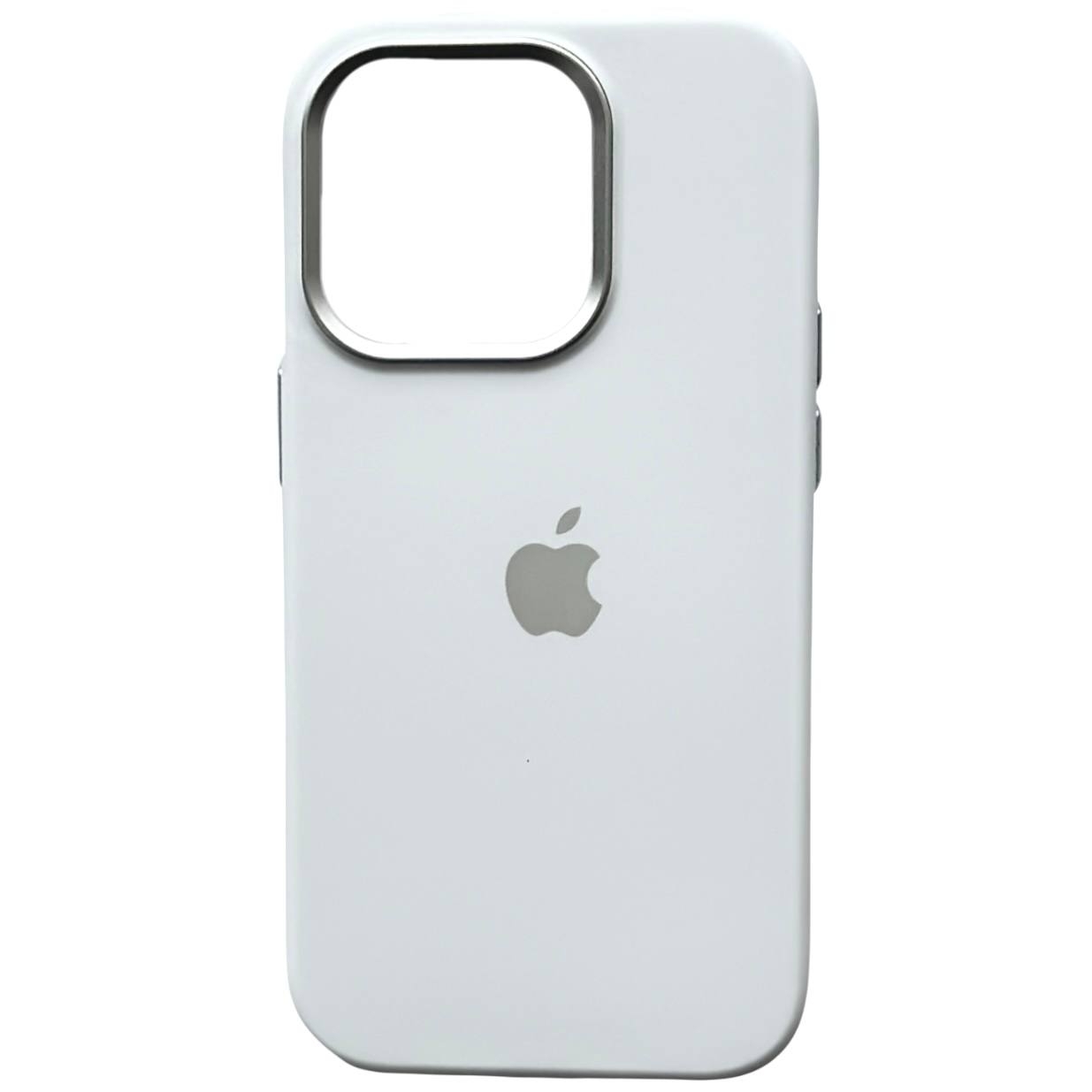 Silicone Case Metal Frame iPhone 12 Pro Max White (9) - 4