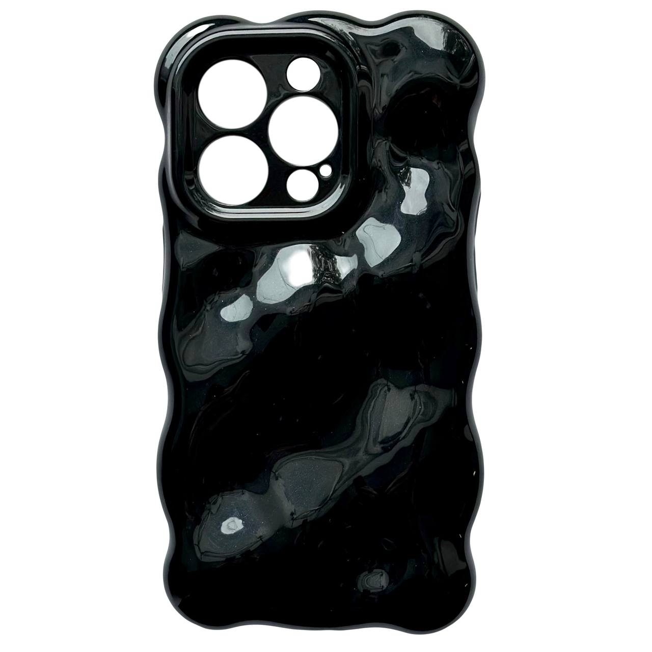 Lack Crumpled iPhone 11 Black - 1