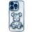 TPU BearBrick Liquid iPhone 14 Pro Blue