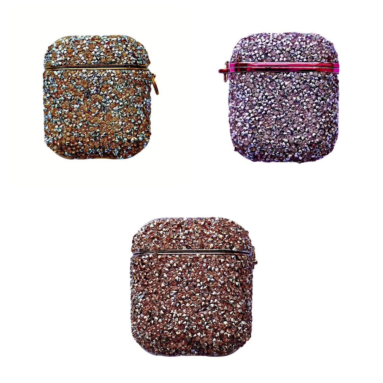 AirPods Case 1/2 Rhinestones Pink - 2