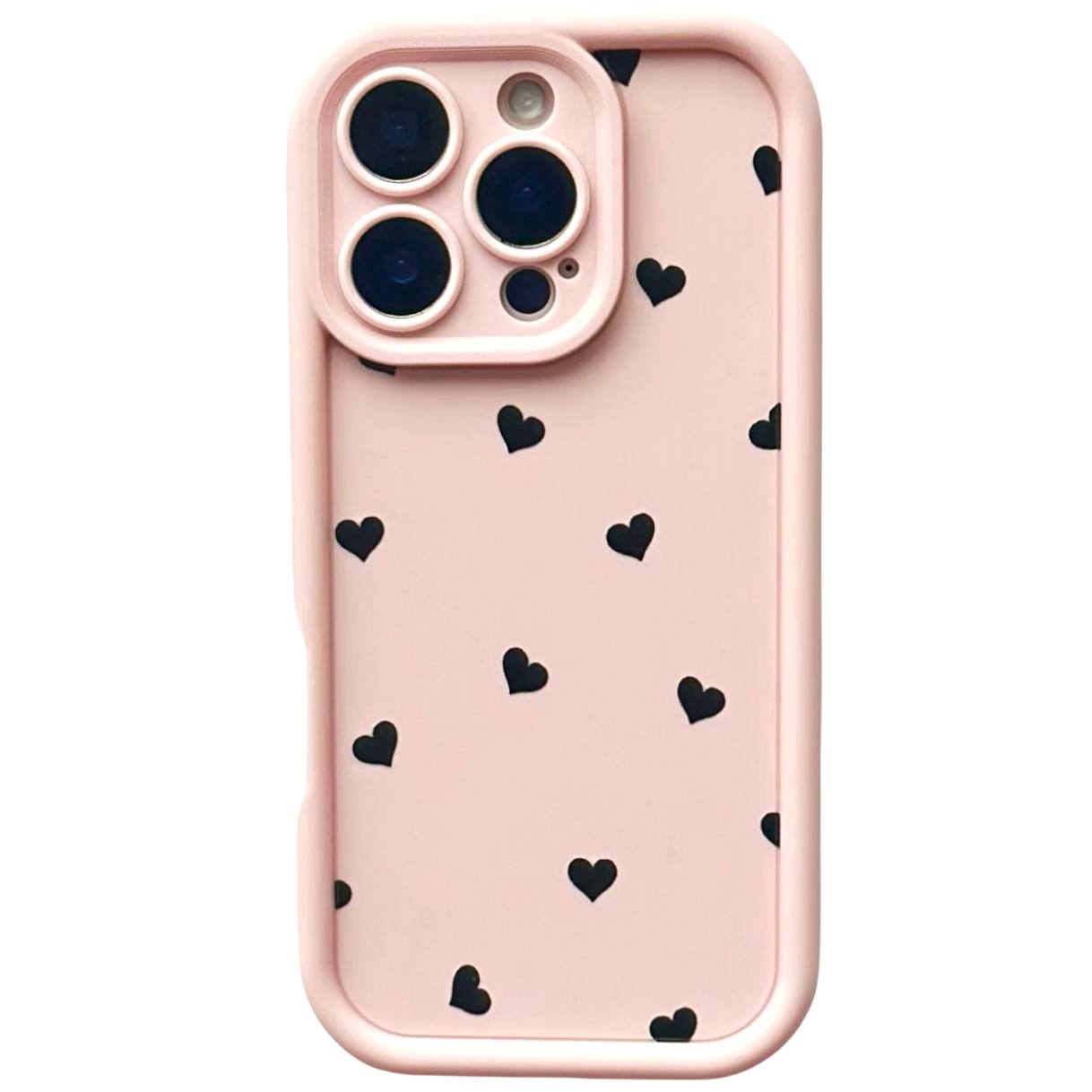 TPU Hearts Mini iPhone 12 Pro Max Pink Sand - 1
