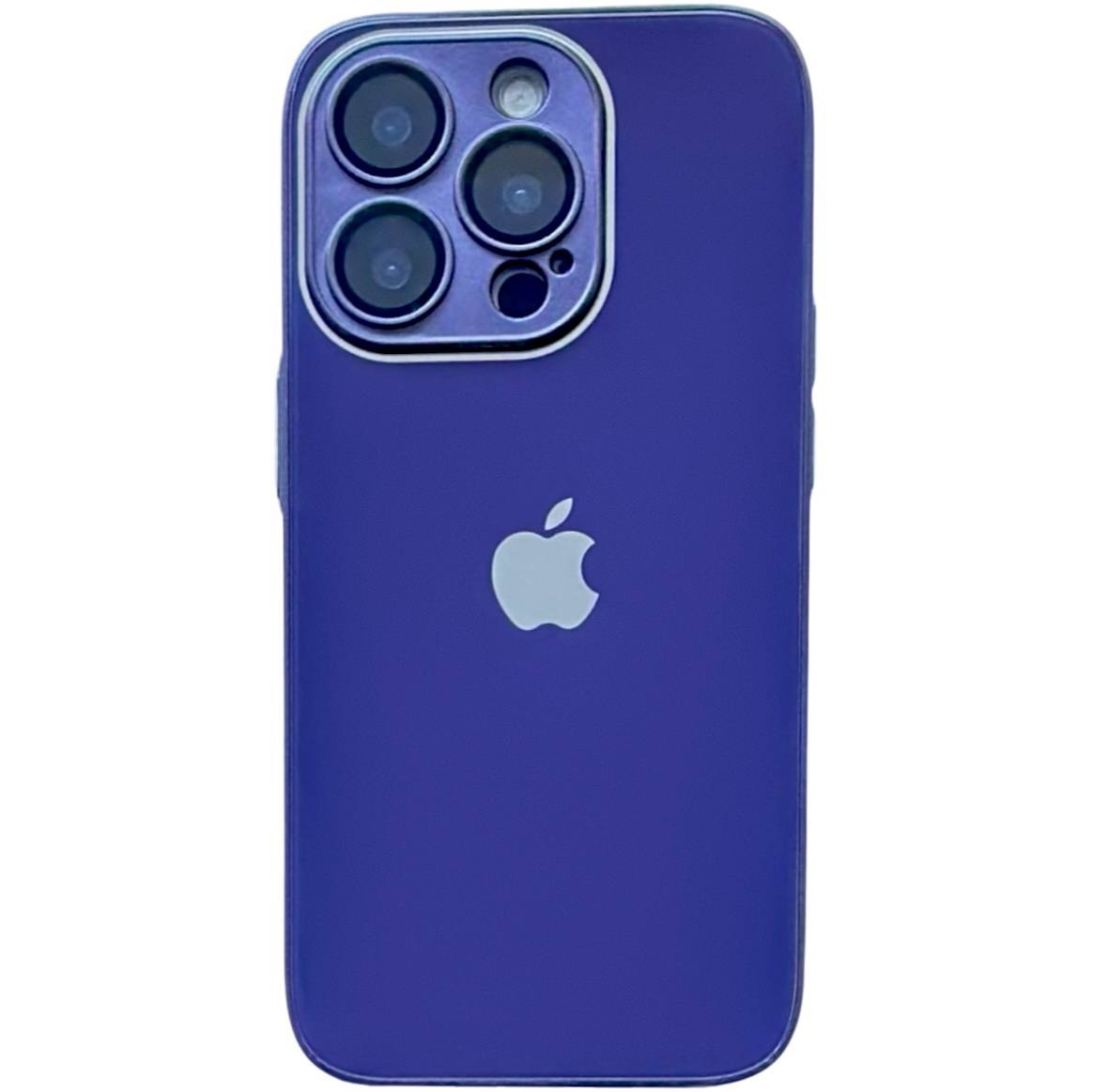 Silicone+Glass (Sapphire Lens) iPhone 12 Pro Deep Purple - 1