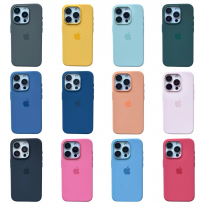 Silicone Case Original MagSafe iPhone 15 Pro Max Orange Sorbet