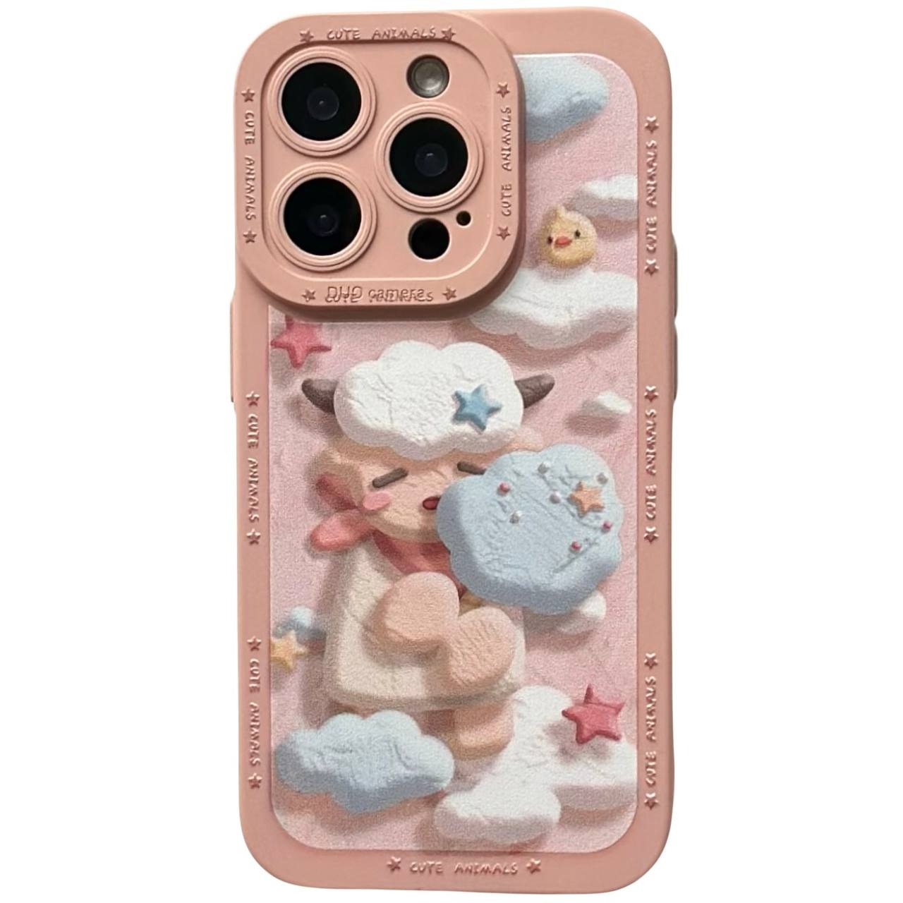 Cute Animals iPhone 12 Pro Pink - 1