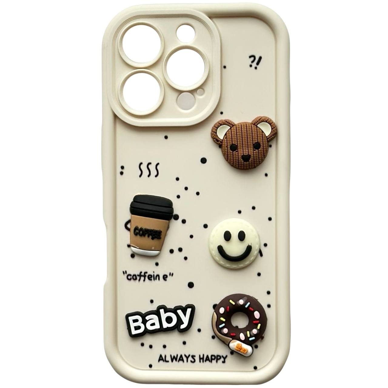 "Always Happy" Case iPhone 12 Pro White - 4