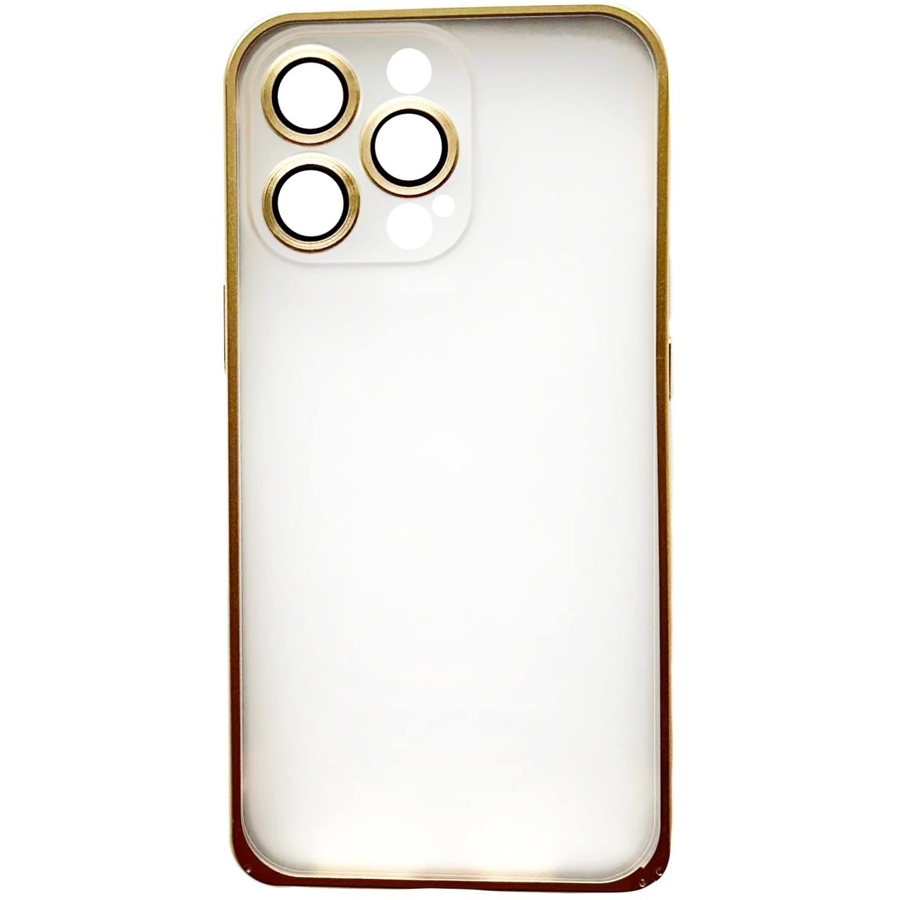 Square Metal Frame iPhone 14 Pro Max Gold - 3