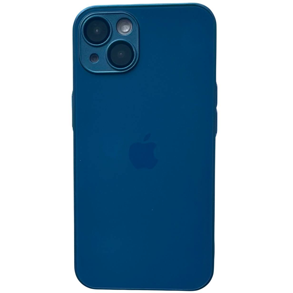 AG Silicone+Glass Case iPhone 14 Navy Blue - 1