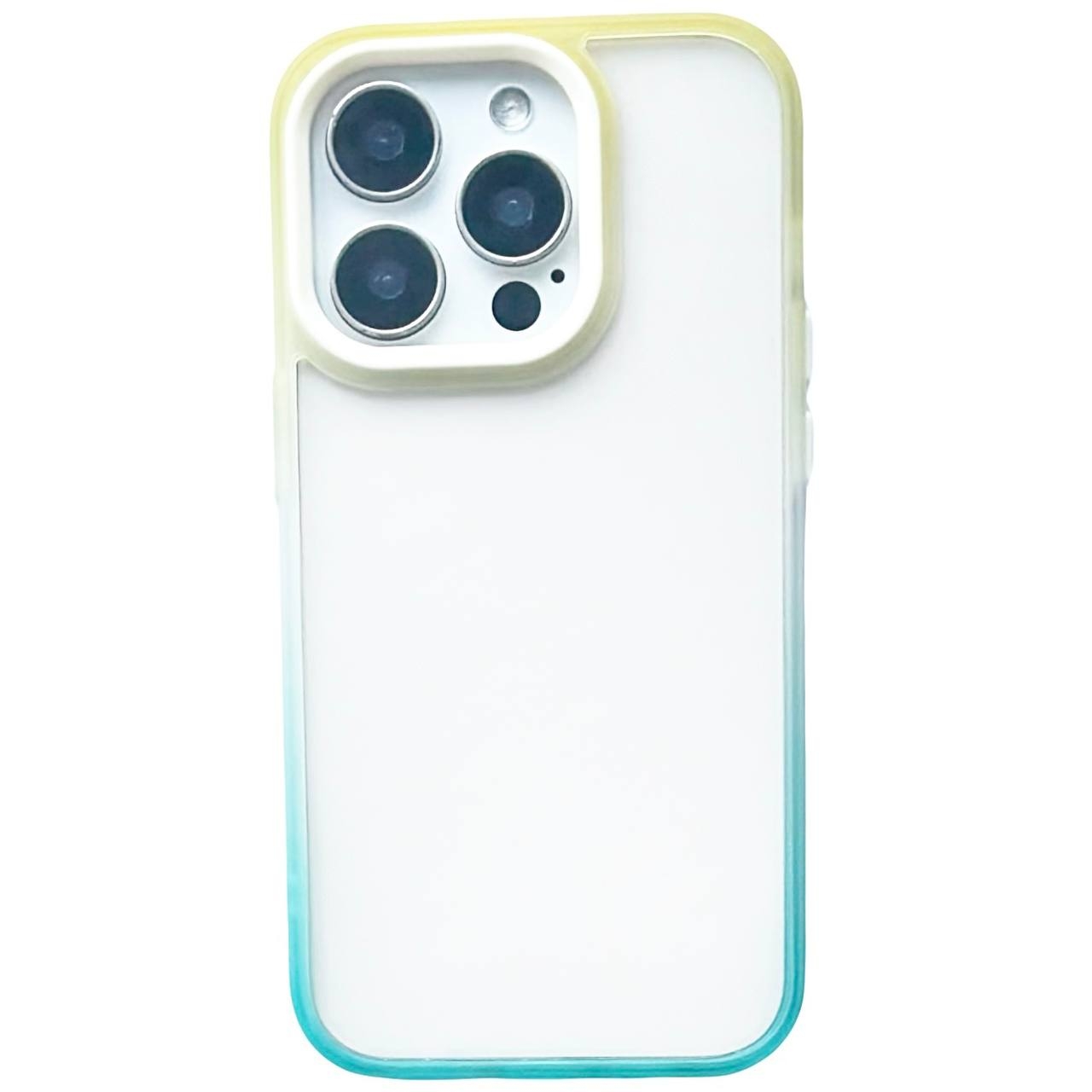 Gradient Crystal Case iPhone 11 Pro Max Yellow/Mint - 1