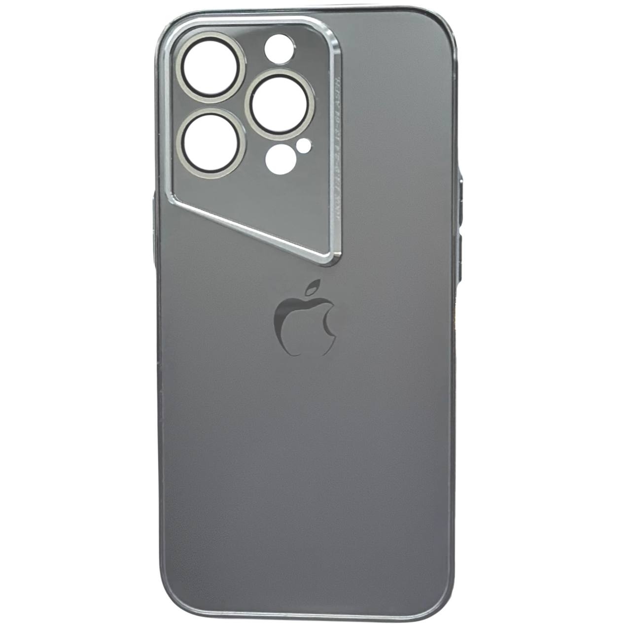 Matte Glass Rhomb iPhone 13 Pro Max Silver - 3