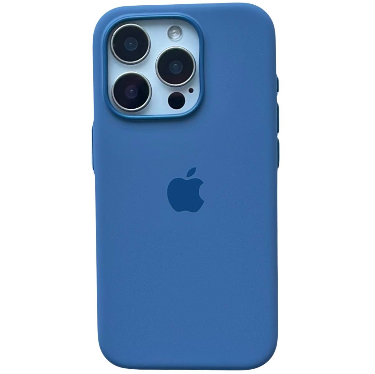 Silicone Case Original MagSafe iPhone 15 Pro Winter Blue - 1