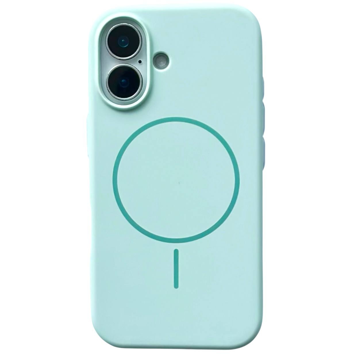 Silicone Case Slim Magsafe iPhone 16 Turquoise - 1