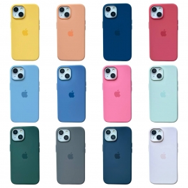 Silicone Case Original MagSafe iPhone 15 Pro Sunshine