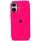 Silicone Case Metal Frame iPhone 16 Rose (48)