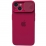 Silicone Case TPU Camera iPhone 14 Rose Red