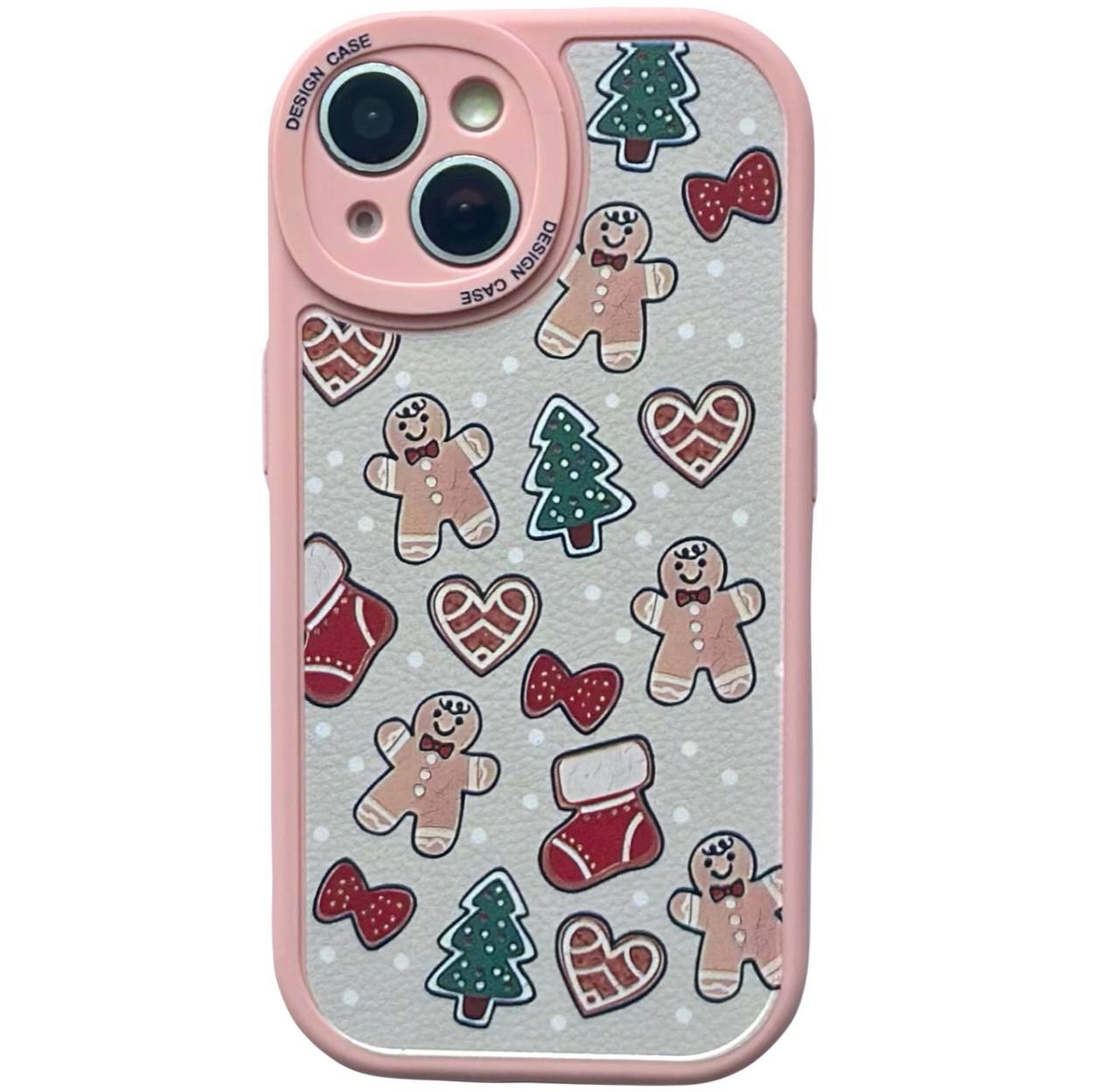 TPU Cute Christmas iPhone 13 Pink - 1