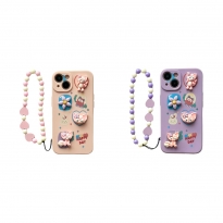 Beads iPhone TPU iPhone 13 Pink