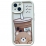 Cute Bear Coffee iPhone 15 White
