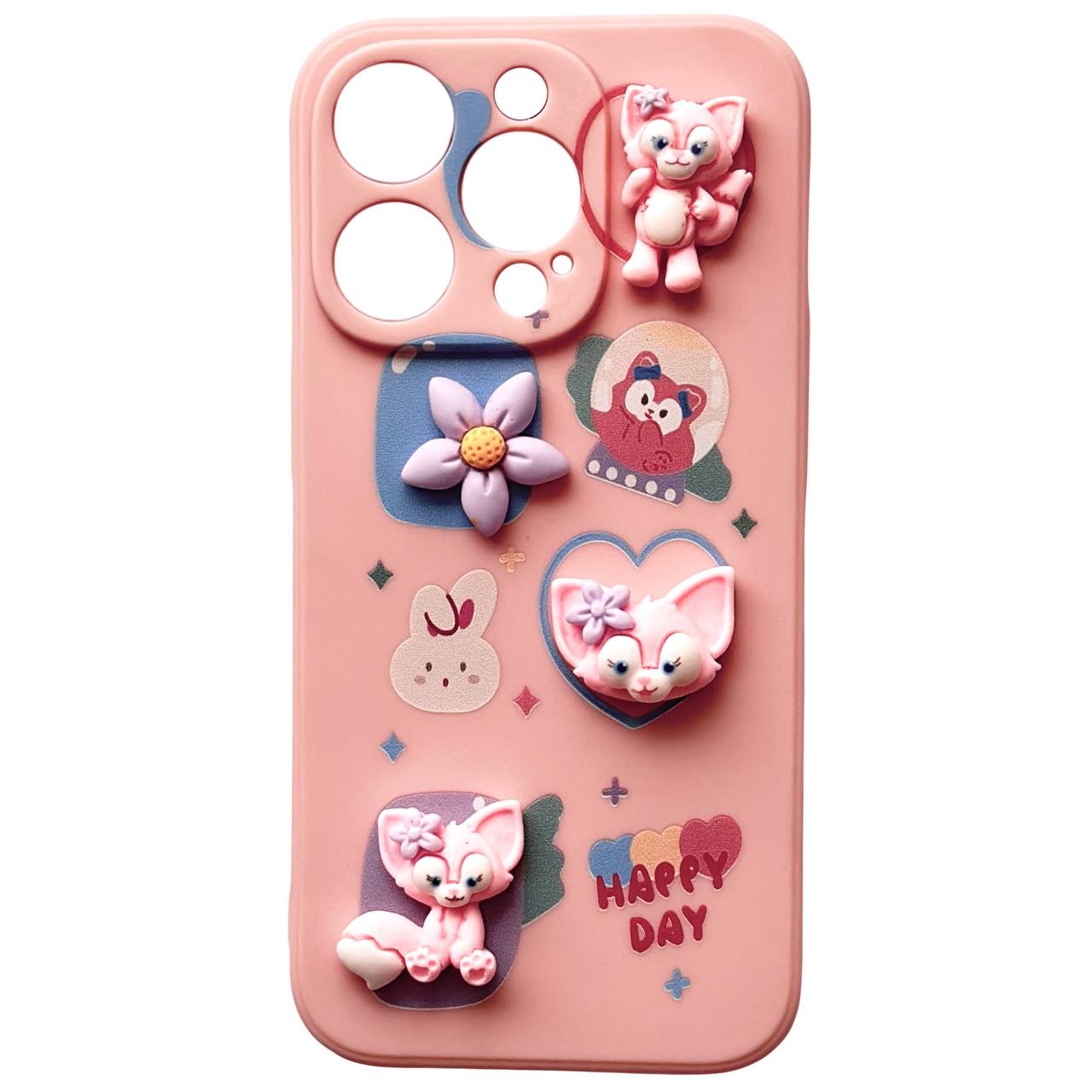 Beads iPhone TPU iPhone 13 Pink - 1