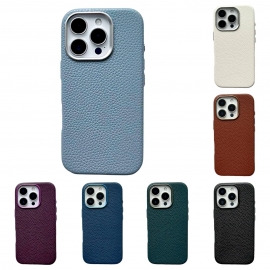 Leather Case Textured Magsafe iPhone 12 Pro Max White