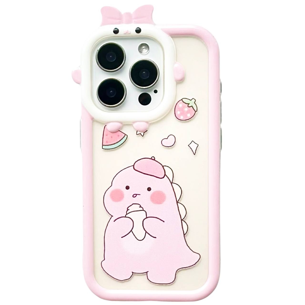 Cute Dino iPhone 12 Pro Max Pink - 1