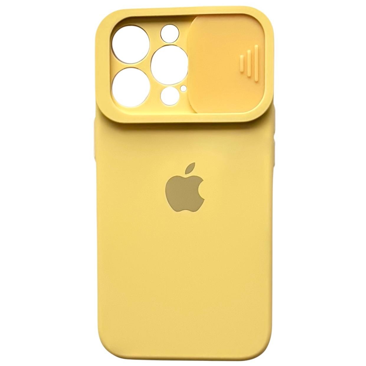 Silicone Case TPU Camera iPhone 11 Pro Max Yellow - 3