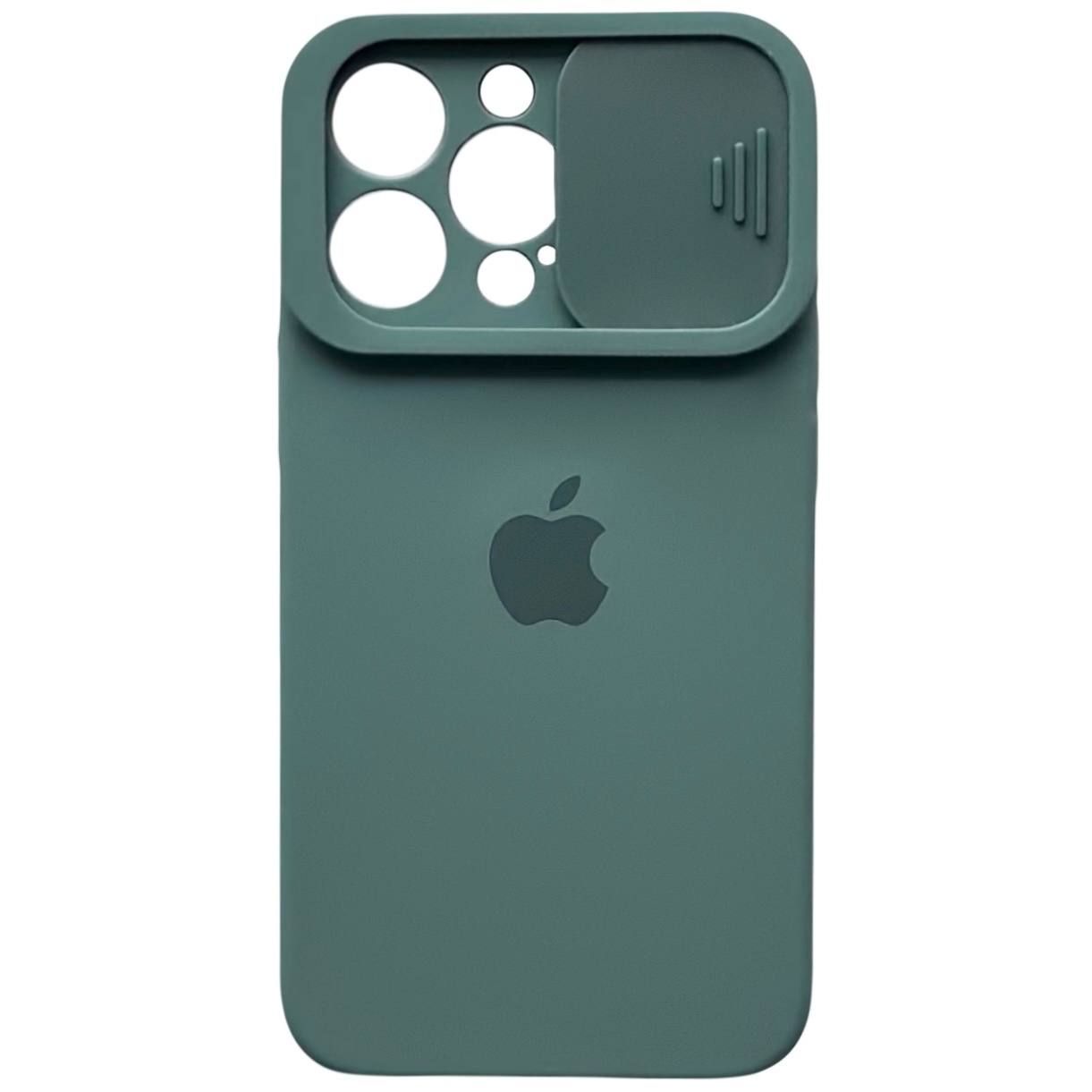 Silicone Case TPU Camera iPhone 14 Pro Pine Green - 2