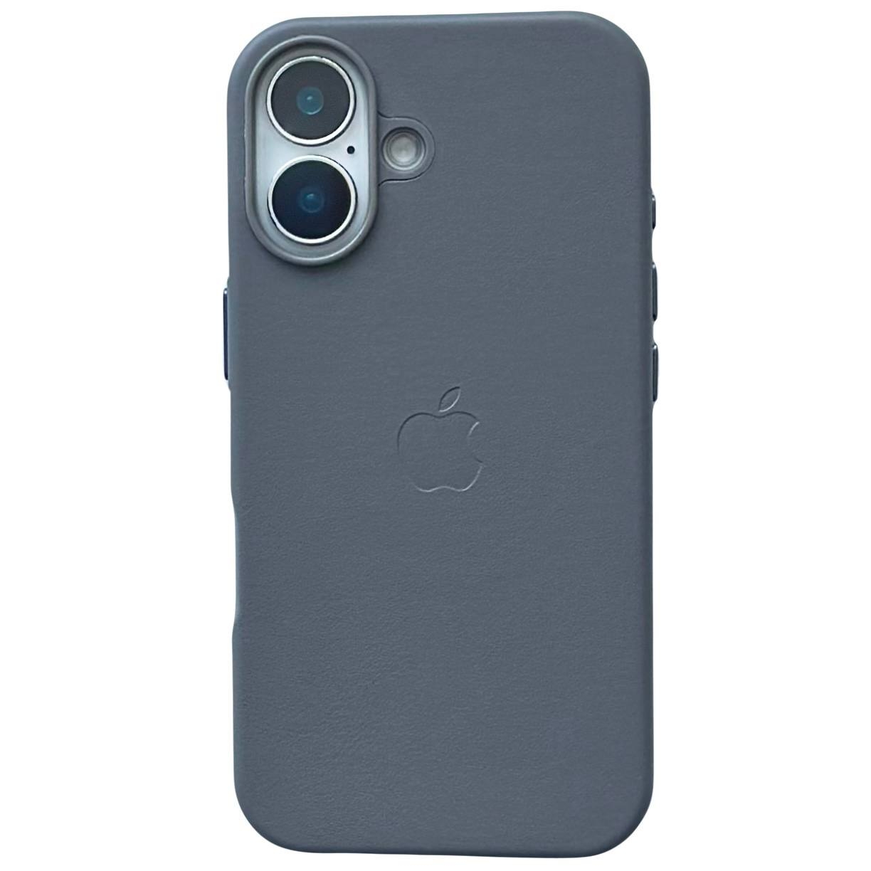 Leather Case (MagSafe) iPhone 16 Plus Deep Space Gray - 1