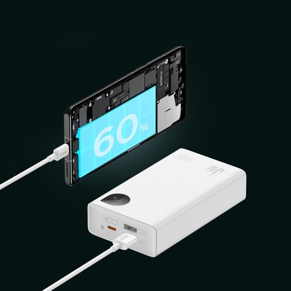Baseus PowerBank Adaman2 V00C 20000mAh 30W White - 4