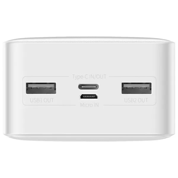 Baseus PowerBank Bipow Digital Display 30000mAh 15W White - 2
