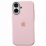 Silicone Case Metal Frame iPhone 16 Pink Sand (19)