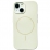 Silicone Case Slim Magsafe iPhone 15 Antique White