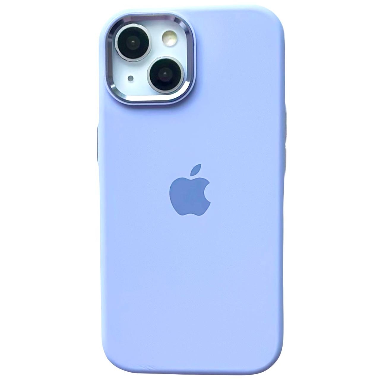Silicone Case Metal Frame iPhone 14 Plus Violet (45) - 1