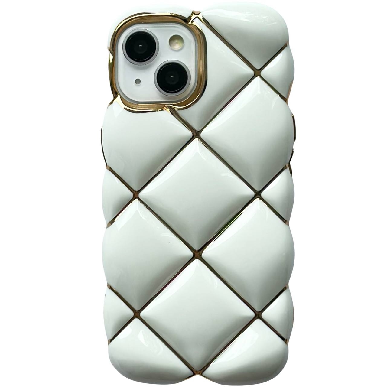3D Soft Case iPhone 15 White - 1