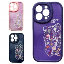 Happy Leather+TPU iPhone X/Xs Purple