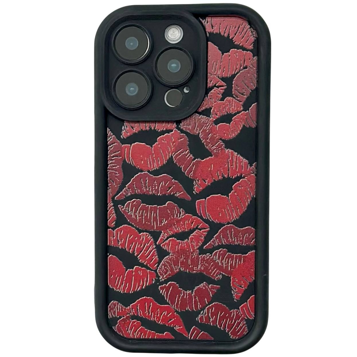 Silicone Lips iPhone 15 Pro Black - 1