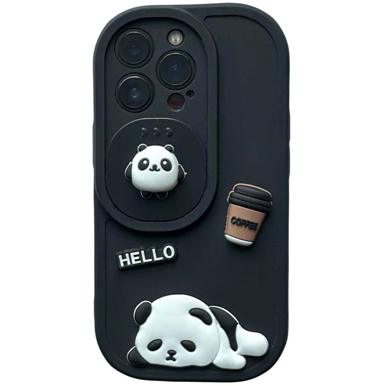 TPU Panda iPhone 13 Pro Black - 1