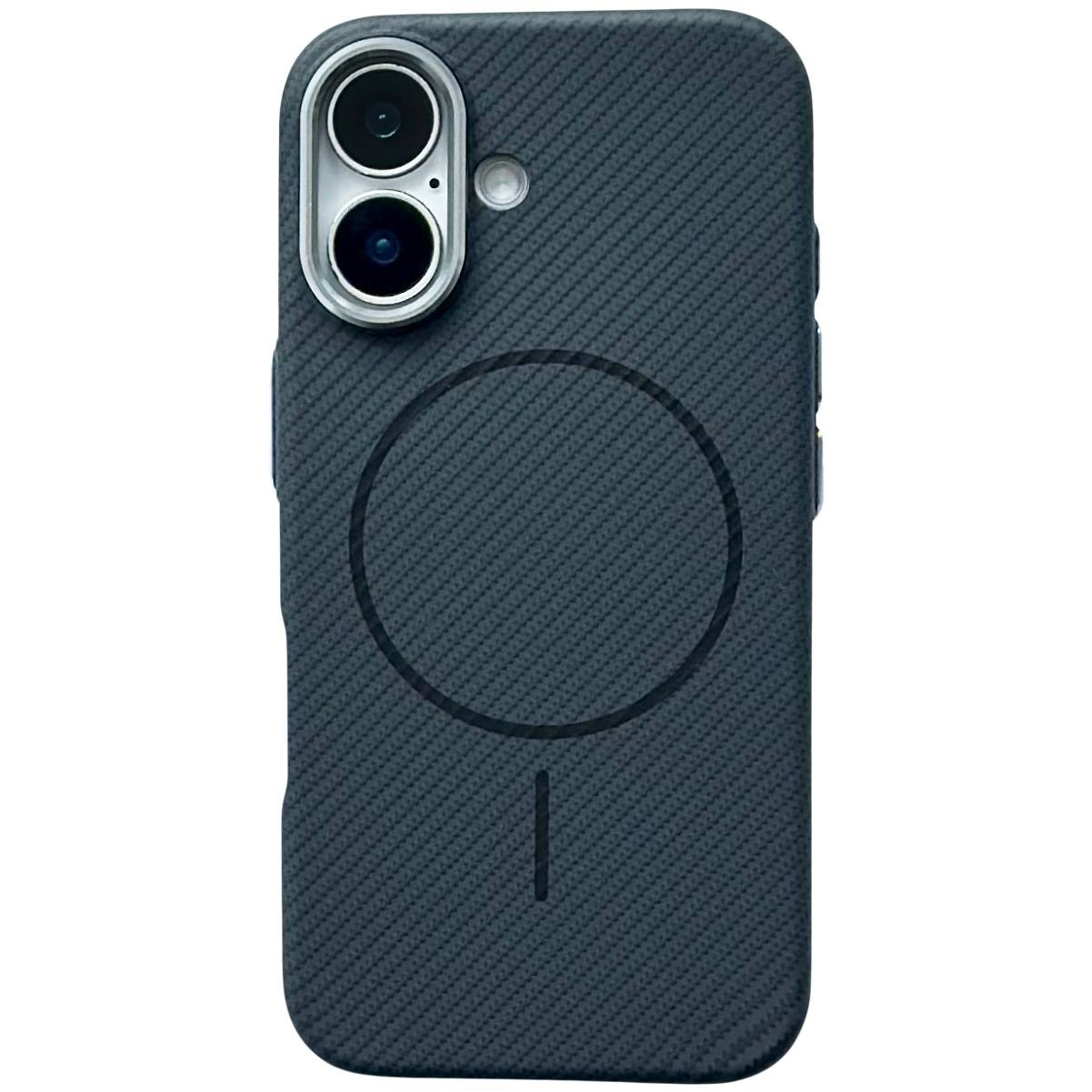 Carbon Pattern Slim Magsafe iPhone 16 Black - 1