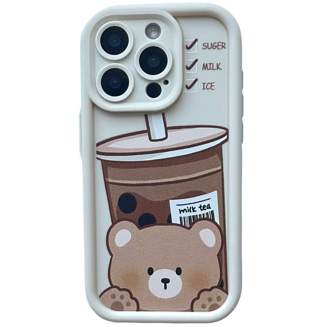 Cute Bear Coffee iPhone 12 Pro Max White - 1