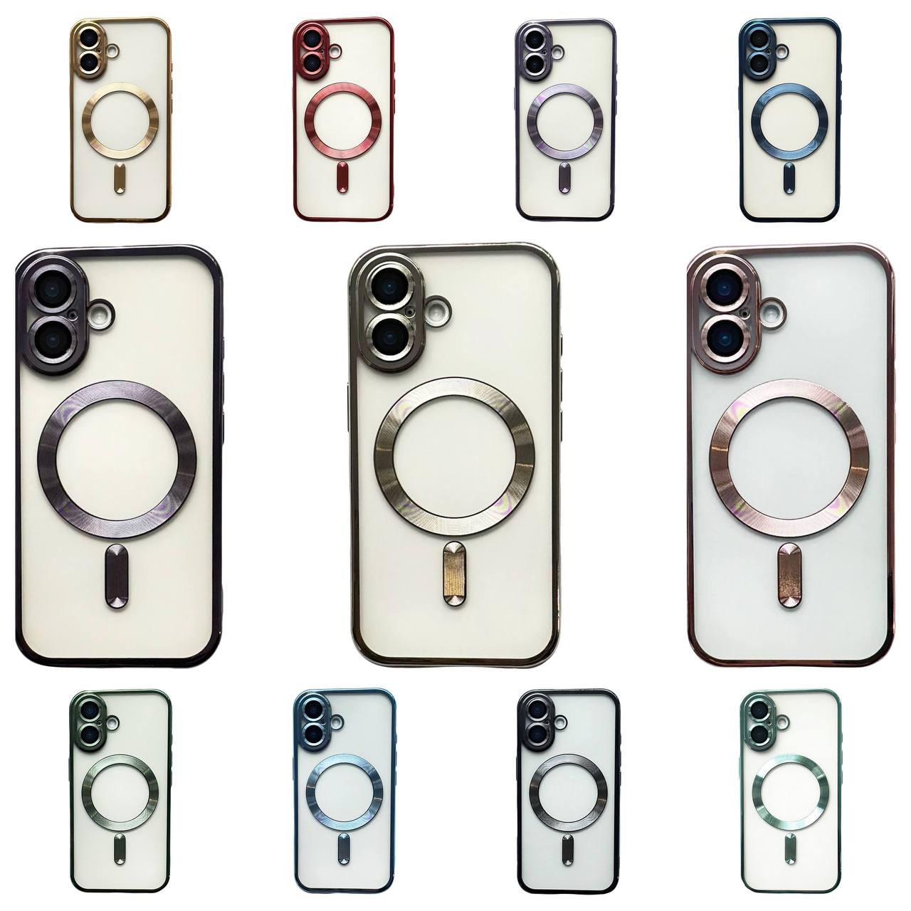 TPU Shining with MagSafe iPhone 16 Rose Gold - 2