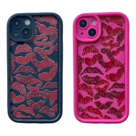 Silicone Lips iPhone 15 Rose
