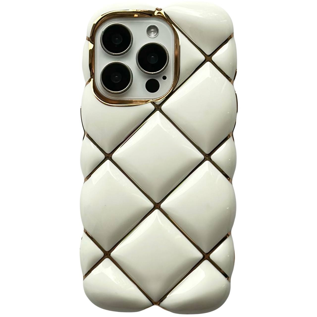 3D Soft Case iPhone 15 Pro Max White - 1