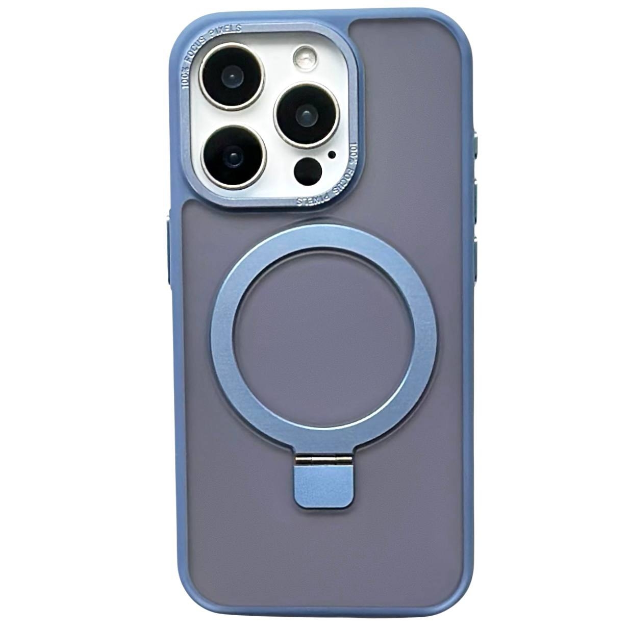 Frosted Case MagSafe Ring iPhone 13 Pro Blue - 1