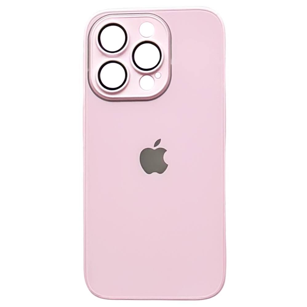 Silicone+Glass (Sapphire Lens) iPhone 13 Pro Max Chanel Pink - 3
