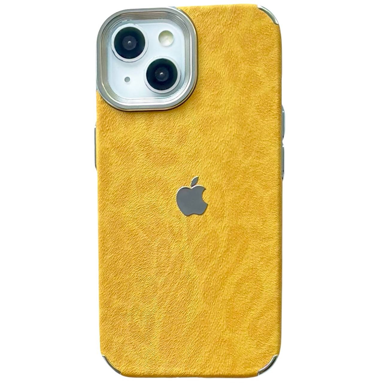 Velour Case iPhone 15 Plus Yellow - 1