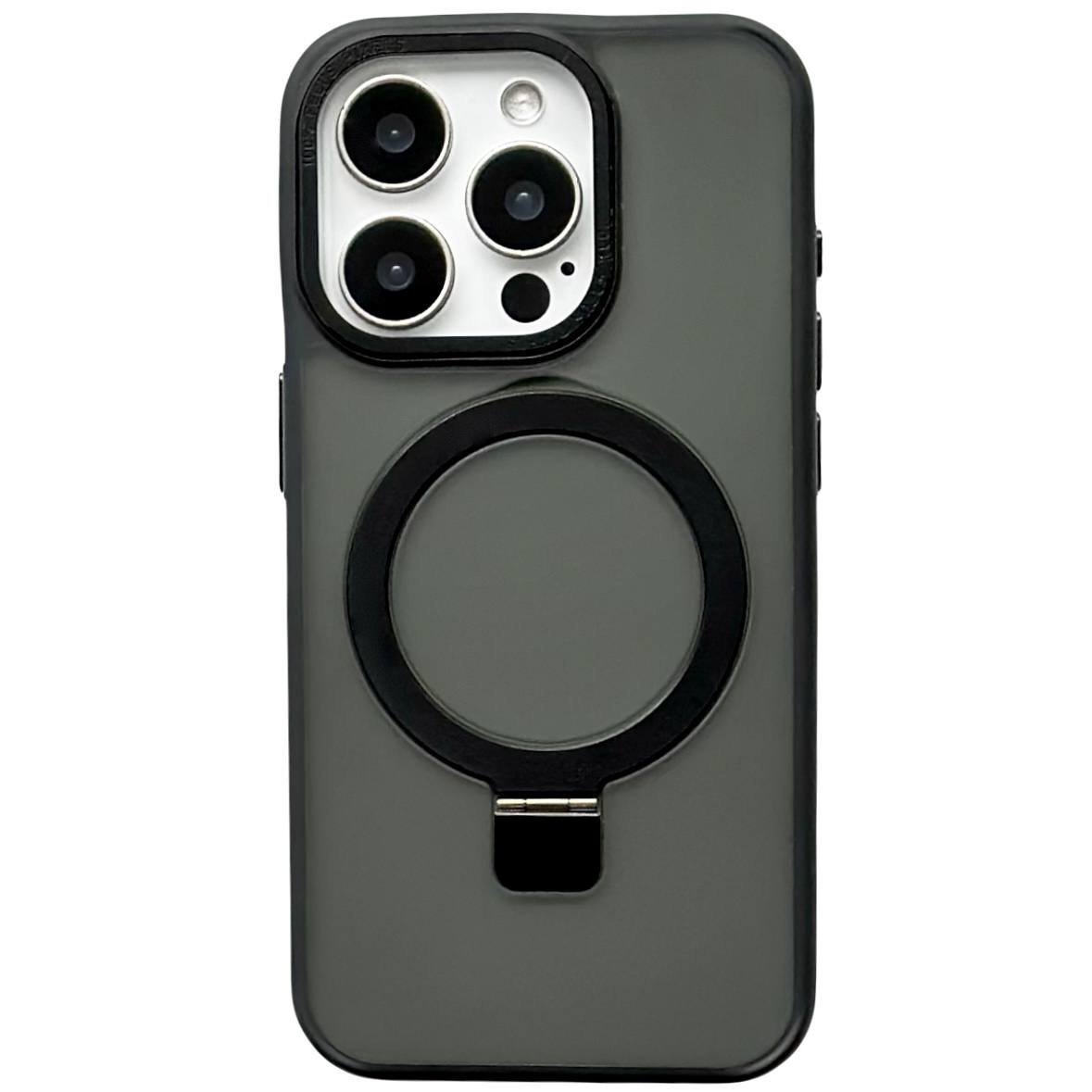 Frosted Case MagSafe Ring iPhone 13 Pro Max Black - 1